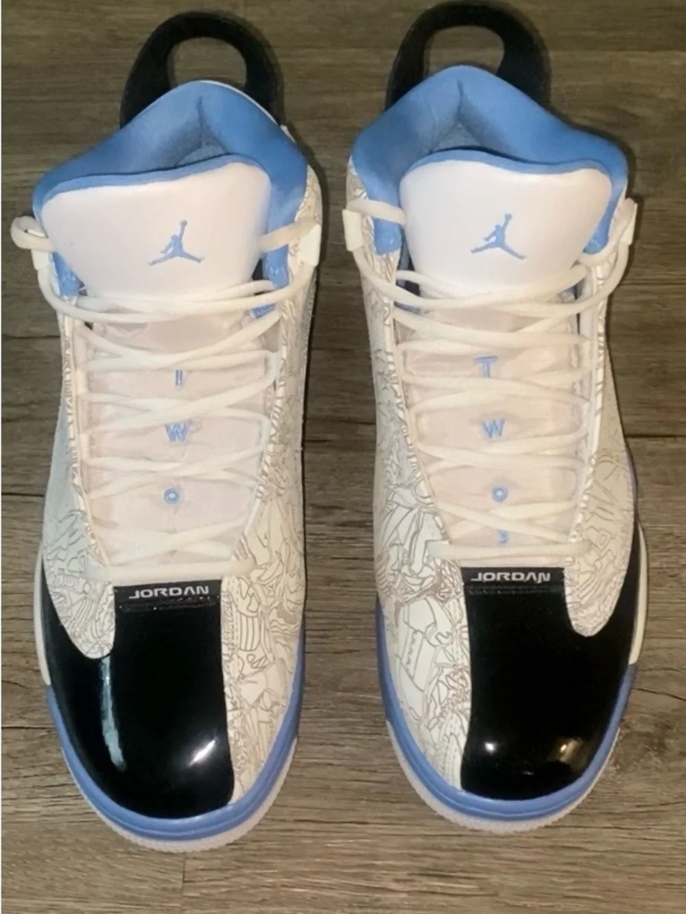Air Jordan Dub Zero University Blue White Black Sneakers Men’s Size 11